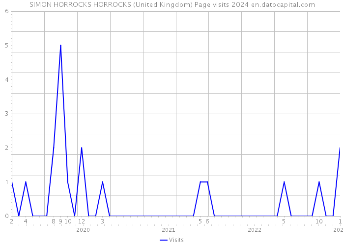 SIMON HORROCKS HORROCKS (United Kingdom) Page visits 2024 
