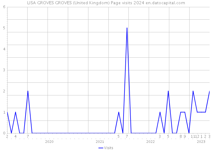 LISA GROVES GROVES (United Kingdom) Page visits 2024 