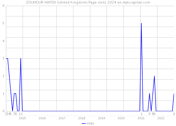 ZOUHOUR HAFIDI (United Kingdom) Page visits 2024 