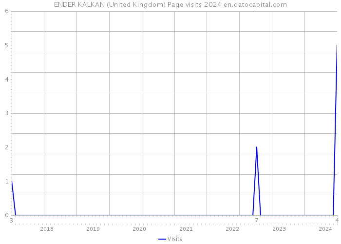 ENDER KALKAN (United Kingdom) Page visits 2024 