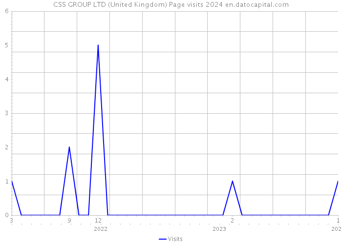 CSS GROUP LTD (United Kingdom) Page visits 2024 