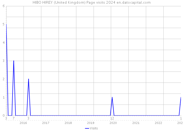 HIBO HIREY (United Kingdom) Page visits 2024 