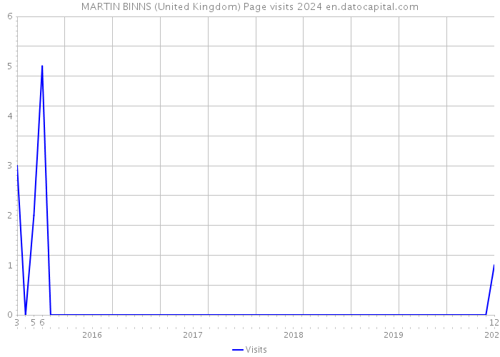 MARTIN BINNS (United Kingdom) Page visits 2024 