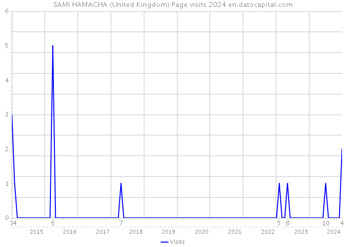 SAMI HAMACHA (United Kingdom) Page visits 2024 