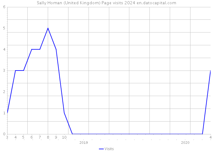 Sally Homan (United Kingdom) Page visits 2024 