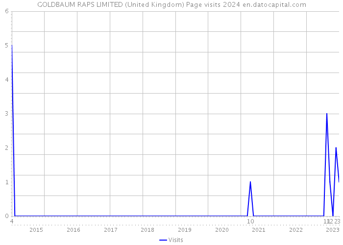 GOLDBAUM RAPS LIMITED (United Kingdom) Page visits 2024 