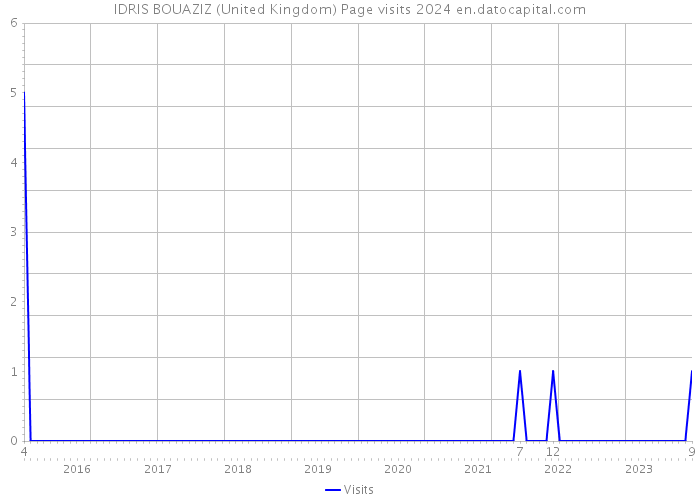 IDRIS BOUAZIZ (United Kingdom) Page visits 2024 