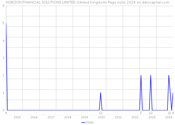 HORIZON FINANCIAL SOLUTIONS LIMITED (United Kingdom) Page visits 2024 