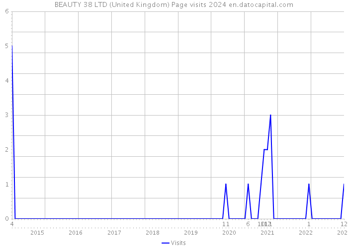 BEAUTY 38 LTD (United Kingdom) Page visits 2024 