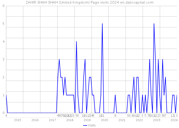 ZAHIR SHAH SHAH (United Kingdom) Page visits 2024 