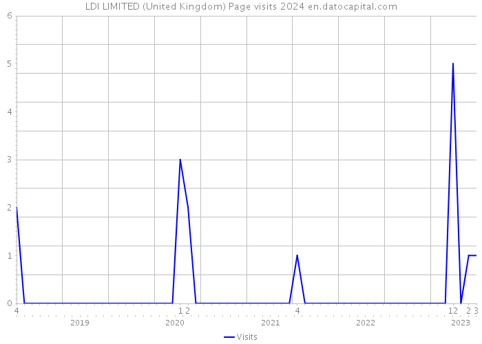 LDI LIMITED (United Kingdom) Page visits 2024 