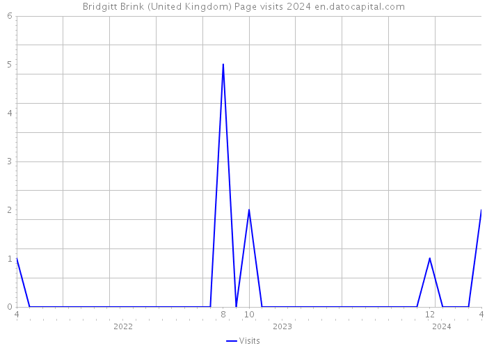 Bridgitt Brink (United Kingdom) Page visits 2024 
