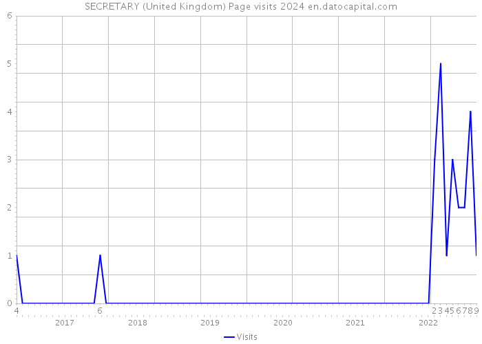 SECRETARY (United Kingdom) Page visits 2024 