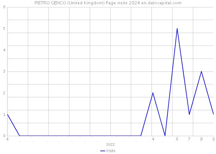 PIETRO GENCO (United Kingdom) Page visits 2024 