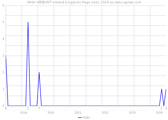 NINA VERBUNT (United Kingdom) Page visits 2024 