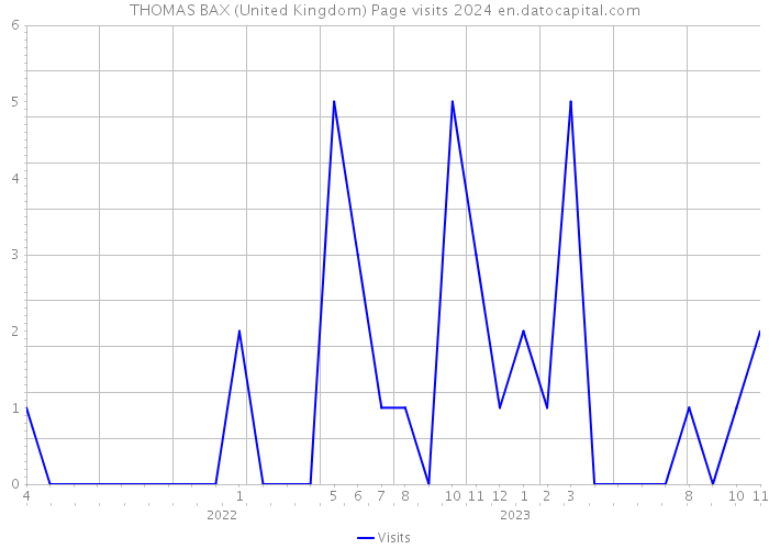 THOMAS BAX (United Kingdom) Page visits 2024 