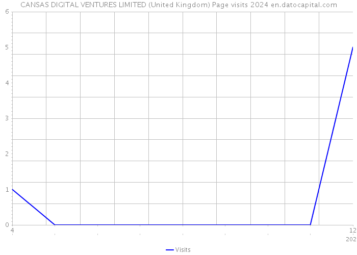 CANSAS DIGITAL VENTURES LIMITED (United Kingdom) Page visits 2024 