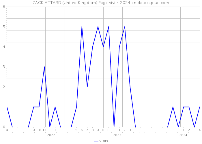 ZACK ATTARD (United Kingdom) Page visits 2024 