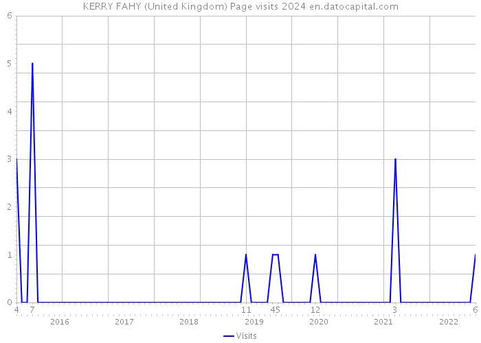 KERRY FAHY (United Kingdom) Page visits 2024 