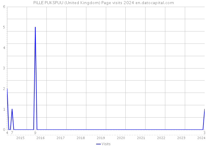 PILLE PUKSPUU (United Kingdom) Page visits 2024 