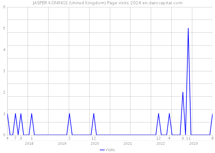JASPER KONINGS (United Kingdom) Page visits 2024 