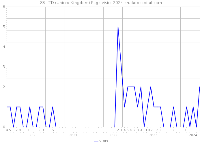 85 LTD (United Kingdom) Page visits 2024 