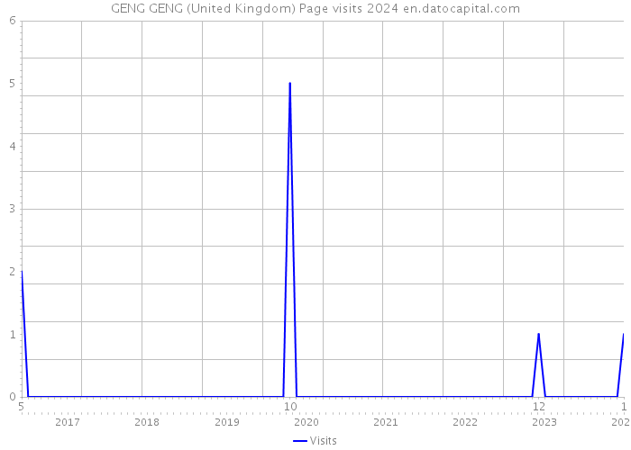 GENG GENG (United Kingdom) Page visits 2024 