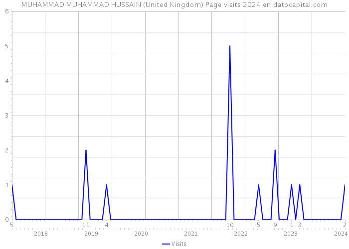 MUHAMMAD MUHAMMAD HUSSAIN (United Kingdom) Page visits 2024 