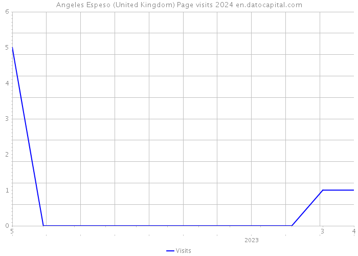 Angeles Espeso (United Kingdom) Page visits 2024 