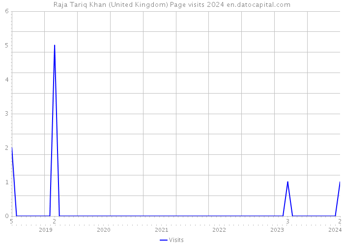 Raja Tariq Khan (United Kingdom) Page visits 2024 
