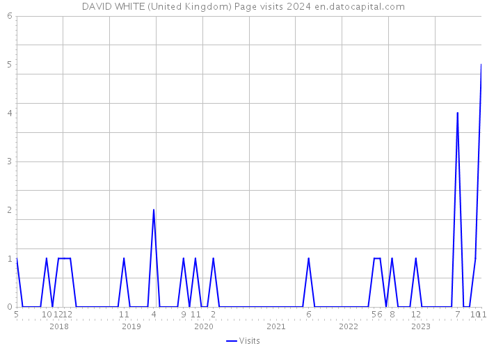 DAVID WHITE (United Kingdom) Page visits 2024 