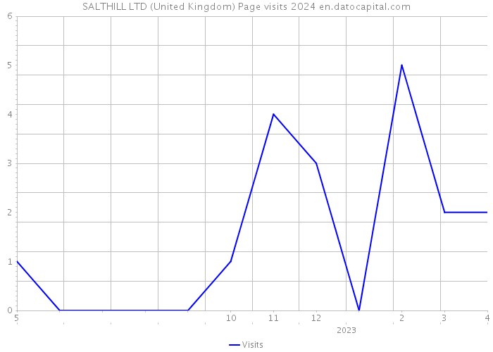 SALTHILL LTD (United Kingdom) Page visits 2024 