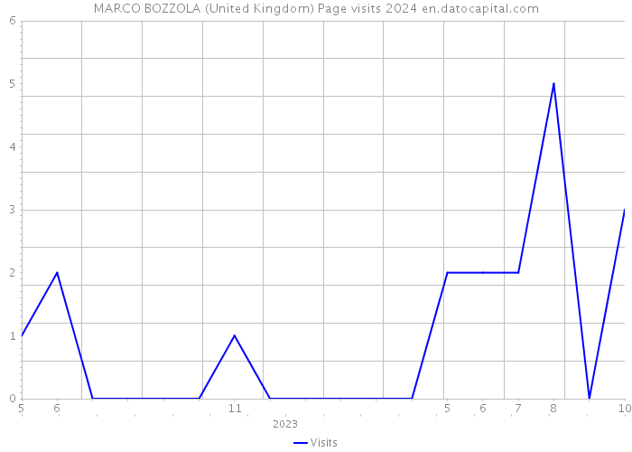 MARCO BOZZOLA (United Kingdom) Page visits 2024 