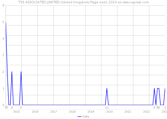TSS ASSOCIATES LIMITED (United Kingdom) Page visits 2024 