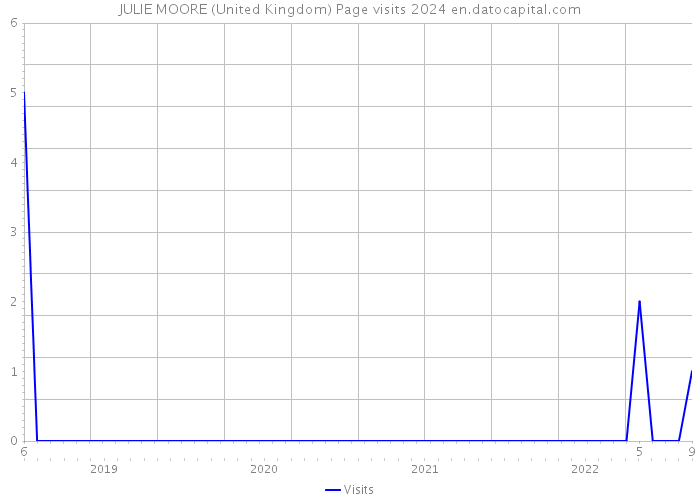 JULIE MOORE (United Kingdom) Page visits 2024 