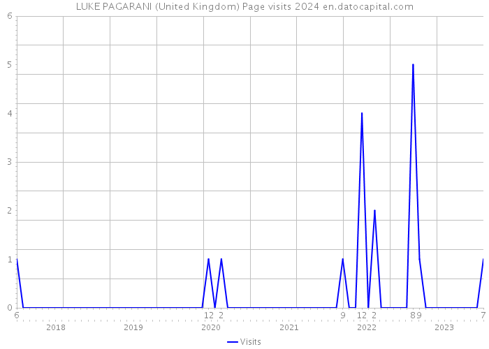 LUKE PAGARANI (United Kingdom) Page visits 2024 