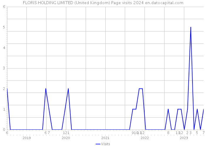 FLORIS HOLDING LIMITED (United Kingdom) Page visits 2024 