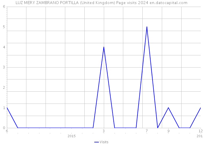 LUZ MERY ZAMBRANO PORTILLA (United Kingdom) Page visits 2024 