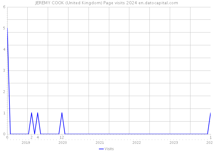 JEREMY COOK (United Kingdom) Page visits 2024 