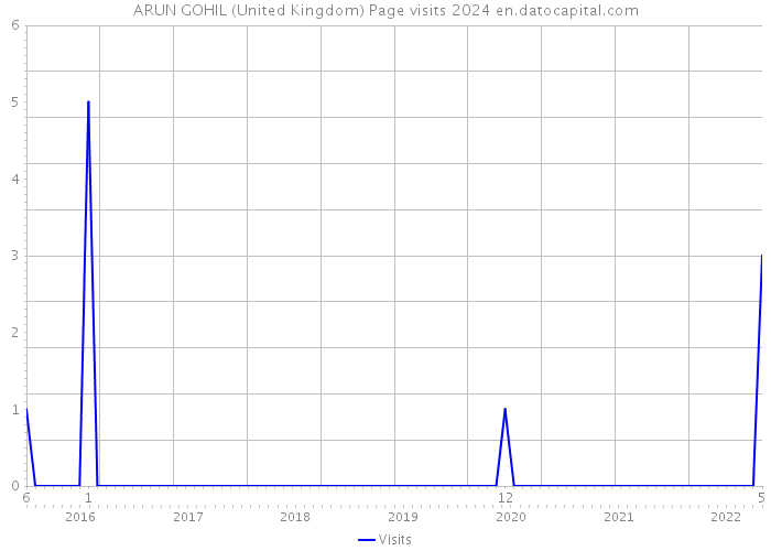 ARUN GOHIL (United Kingdom) Page visits 2024 