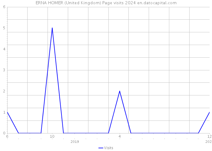 ERNA HOMER (United Kingdom) Page visits 2024 