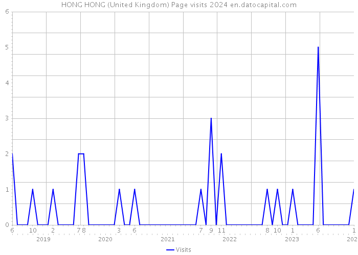HONG HONG (United Kingdom) Page visits 2024 