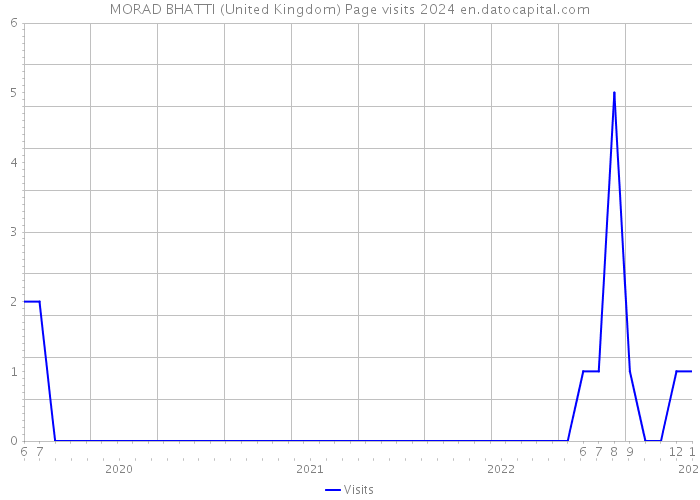 MORAD BHATTI (United Kingdom) Page visits 2024 