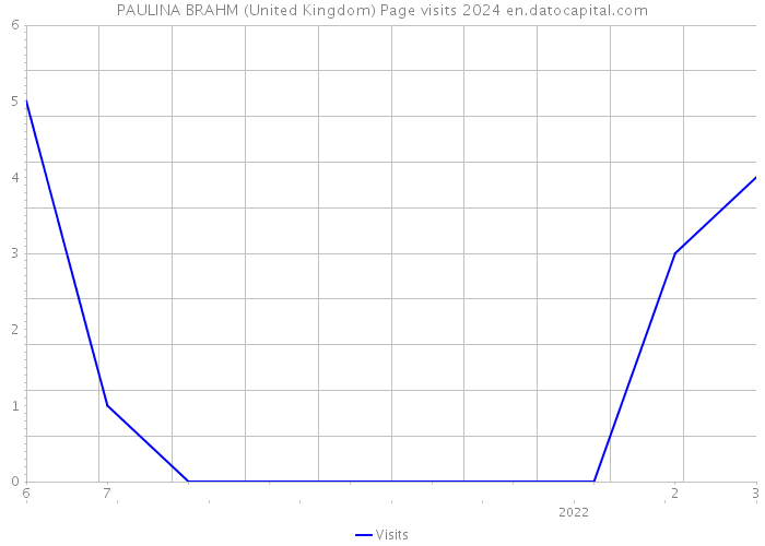 PAULINA BRAHM (United Kingdom) Page visits 2024 