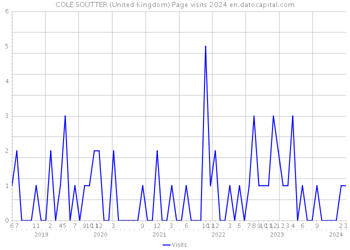 COLE SOUTTER (United Kingdom) Page visits 2024 