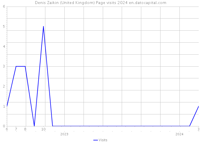 Denis Zaikin (United Kingdom) Page visits 2024 