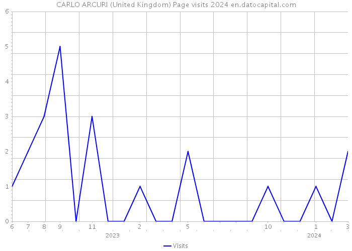 CARLO ARCURI (United Kingdom) Page visits 2024 