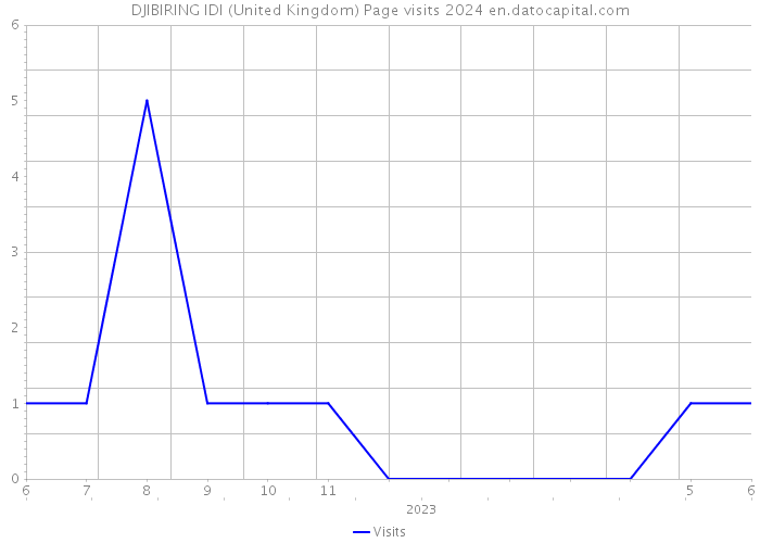 DJIBIRING IDI (United Kingdom) Page visits 2024 