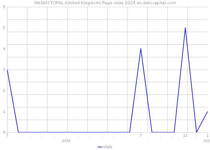 HASAN TOPAL (United Kingdom) Page visits 2024 
