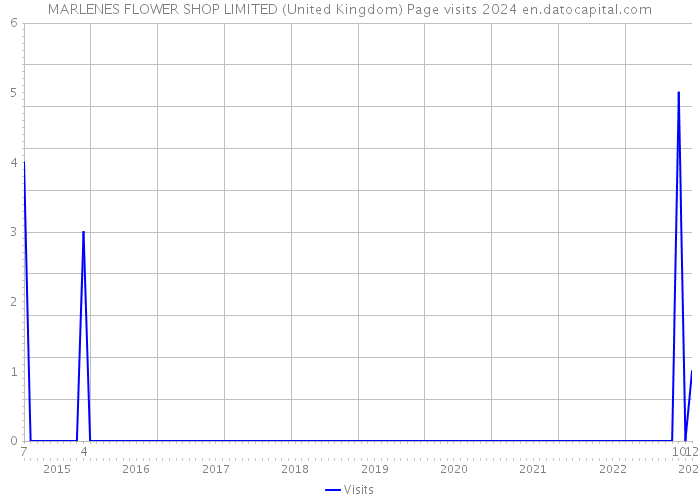 MARLENES FLOWER SHOP LIMITED (United Kingdom) Page visits 2024 